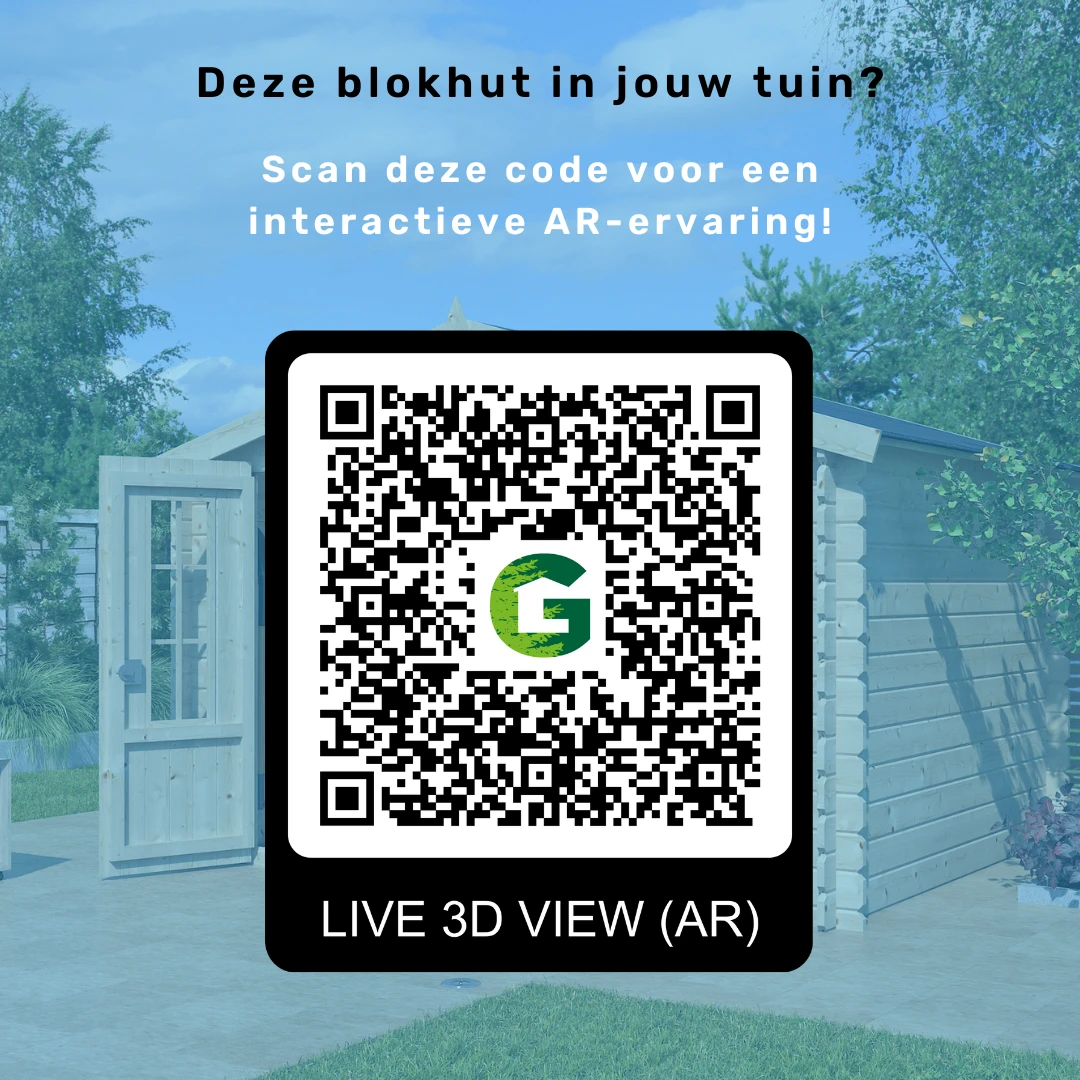 Woodlands Blokhut Oregon met Overkapping 715 x 295 cm - Afbeelding 4